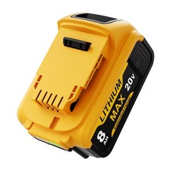 For DeWalt 20 Volt Max XR 8000mAh Lithium-Ion Battery DCB200-2 DCB201 4Pack