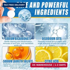 Ice Machine Cleaner Tablets, Countertop Ice Maker Cleaner, 36 Counts Descaler, N