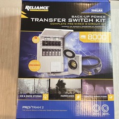 Reliance 30-Amp ProTran 2 Manual Transfer Switch Pre Wired 6-Circuit Kit 306LRK