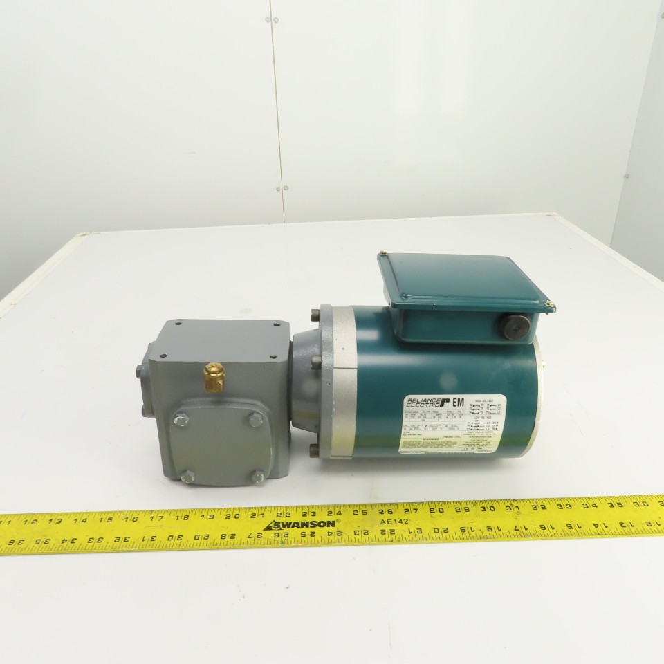 Cleveland ICHS 20:1 Ratio Right Hand Gear Reducer 86RPM 1/3HP 3PH Reliance Motor