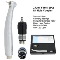 COXO Dental E Generator LED Handpiece High Speed Self Power Turbine 2/4 Hole NSK