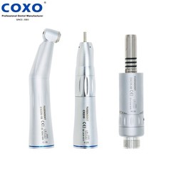 US COXO Dental Inner Water Low Speed Contra Angle Air Motor Straight Handpiece