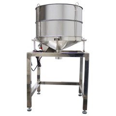Electric Circular Vibrating Screen Sieve with 30+60 Mesh Screens Double Layers
