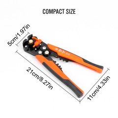 Self-Adjusting Insulation Wire Stripper cutter crimper Terminal Tool Pliers 8″