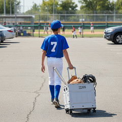 Ultimate Foldable Rolling Cart with Wheels and Bonus Insulated Shopping Bag.