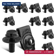 RED WOLF M6-1.0 Body Bolts & Extruded U Nuts Kits for GM 11503714 Ford Chevy Bui