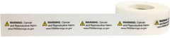 Prop 65 CANCER & REPRODUCTIVE HARM Labels | .5 x 1.5″ Inch | 500 Labels Per Roll