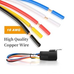 6pcs 5Pin Car Automotive SPDT Relay Switch Harness Socket Waterproof 40A 12V DC