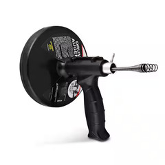 15 Ft. Drum Auger Steel Plumbing Drain Snake with Drain Cleaning Cable