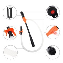 Battery Powered Electric Fuel Transfer Siphon Pump Gas Oil Water Liquid 2.4 GPM