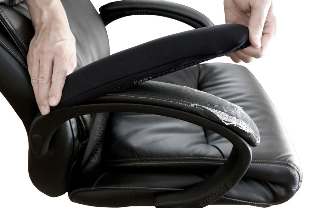 Soft Elastic Covers Fix Office Chair Armrest Arm Pads Stretch 13″-17″ Long 2 pcs