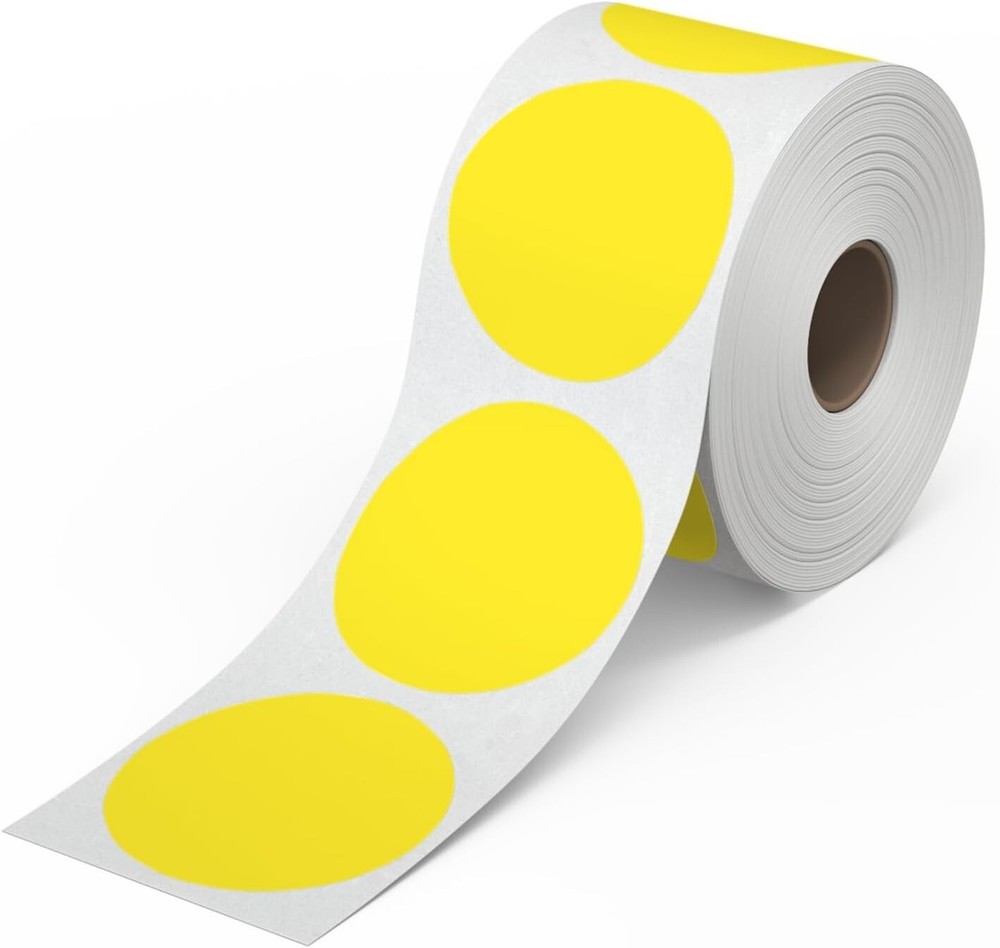 2″ Round Direct Thermal Labels Circle Sticker 750 Labels/Roll Self-Adhesive