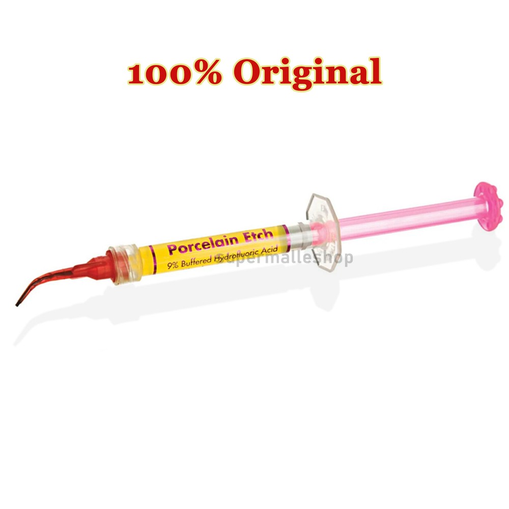 100%Original PORCELAIN ETCH 9% Dental GEL Buffered Acid Adhesive