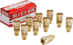 10 Milton 1/4″ Male NPT M Style Air fitting Quick Connect Coupler (716)