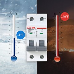 GEYA Solar DC MCB Mini Circuit Breaker 2Pole 6/10/16/25/32/40/50/63/80/100/125A
