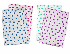 10″ x 13″ Pink|Teal|Purple|Blue Polka Dot -Flat Poly Mailers (50 Pack)