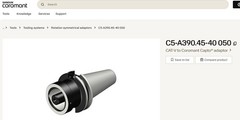 Sandvick Coromant Capto C5 C3 C3-391.38A-1-033 036A BORING HEAD CAT40