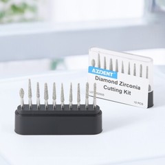 AZDENT Dental Diamond Zirconia Cutting Burs for High Speed Handpiece FG 1.6mm