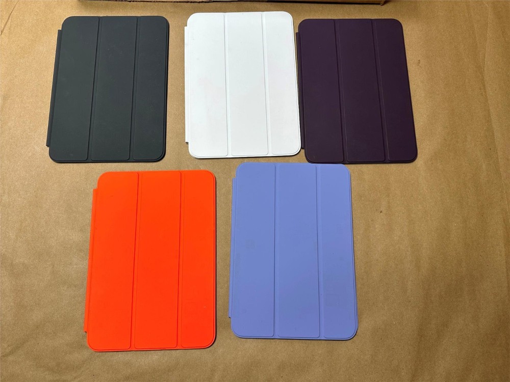 5x Pack Lot Genuine Apple Smart Folio Case iPad Mini 6th Gen Orange Dark Cherry