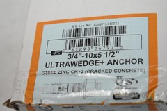 U.S. Anchor ULTRAWEDGE+ Concrete Anchors 3/4″-10 X 5-1/2 Steel Zinc 20pc 157400