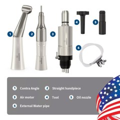 Dental Low Speed Straight/Air Motor/Contra Angle Handpiece FXstyle 2Holes/4Holes