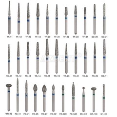 5pcs/pack AZDENT Dental FG Diamond Burs for High Speed Handpiece Friction Grip
