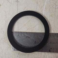 Flat Rubber Gaskets 1-5/8 OD 1-1/4 ID 1/8 Thick, Lot of 100, Unbranded