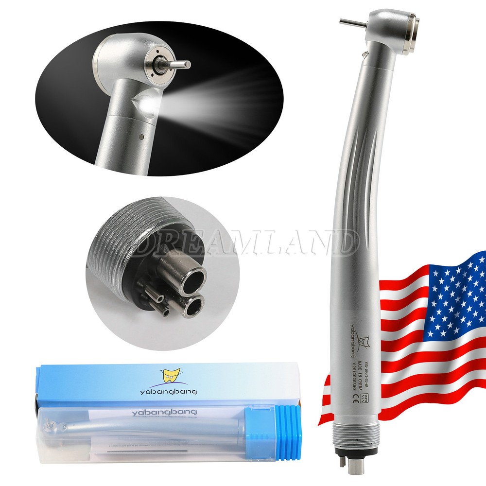 1-10 Dental E-generator LED Fiber Optic High Speed Handpiece 2Holes 4Holes OR.