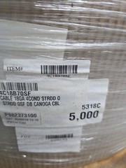 Cable 18 GA 4 COND STRDD 0 STRDD OSF DB CANOGA CBL 4C18B70SF 5000’ft