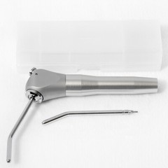 Dental 3 Way Air Water Syringe Triple Spray Handpiece with 2 Nozzles Tips Tubes