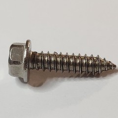 # 14 x 1″ Hex Washer Head Sheet Metal Screws Self Tapping Stainless Steel (50)