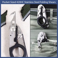 Trauma Shears with Holster – Foldable EMS Trauma Shears for EMTs, Nurses