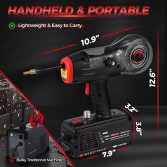 Portable Handheld MIG Welder 120A 110V Gasless Mini Welder Machine MIG-120