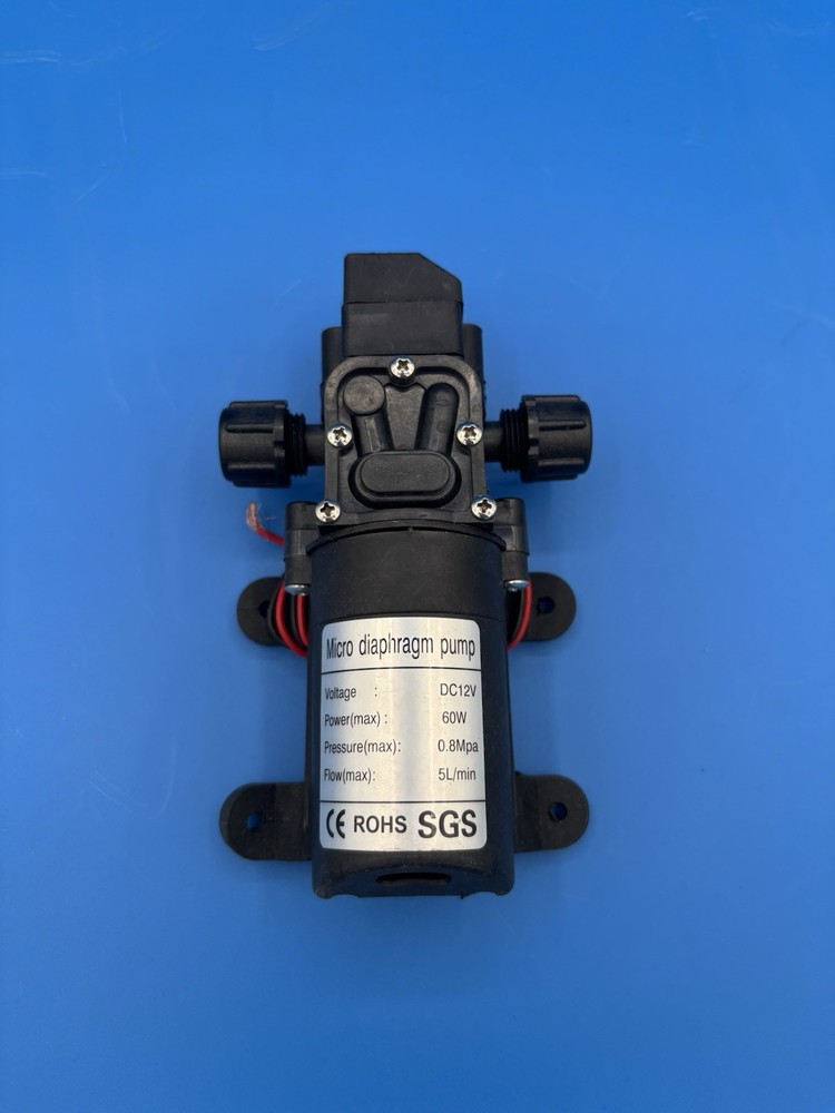 DC 12V Diaphragm Pump 60W 5 L/Min 0.8 MPA Self Priming Good Pumps Rohs Motor