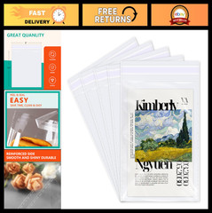 1000 Clear Plastic Cellophane Bags 8″x10″ Resealable Self-Sealing Cello for Art,