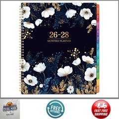 3 Year Monthly Planner 2026-2028 9×11 Inch 36-Month Calendar with Tabs Inner Poc