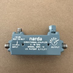 Narda 4203-10 Directional Coupler, 2 to 18 GHz, 10 dB, SMA(f) FREE SHIPPING Warr