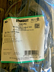 20″ Panduit PRT5EH Cable Tie 511mm/20″ Weather Resistant Releasable 100-Pack