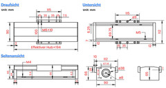 Nema23 Linear Rail Slide Table Motion System Motor Ball Screw Enclosed 70kg load