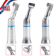 1-5 Dental Low Speed Contra Angle Handpiece 1:1 Push Button Latch Fit NSK FDA