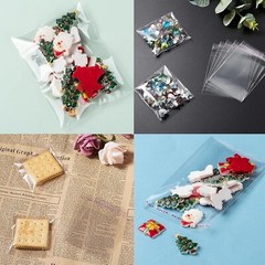 100PCS 3″ x 4″ Clear Resealable Self Adhesive Cello Tape OPP Poly Plastic Bags