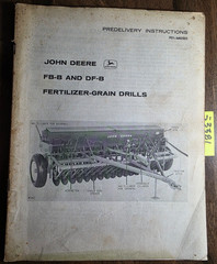 John Deere FB-B DF-B Grain Drill Predelivery Instructions Manual PDI-M60505 ’66