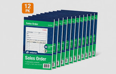 Adams DC4705 Multipart Sales Order Pad, 12 Lines, 4.19 x 6.69, 50 Forms, 12 PK