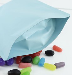 50/100 Heavy Duty Matte Colored Seal Seal Zipper Seal Bags Food Safe Snack Pouch