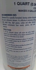 Branson IS Formulated Cleaning Concentrate Solution. 000-955-114 1qt. Ultrasonic