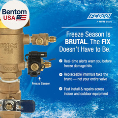 765 Series 1″ Bronze Pressure Vacuum Breaker Backflow Preventer, Quarter Turn Sh