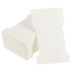 200Pcs Hair Clip Display Cards Paper Cardboard Hair Bow Holder White
