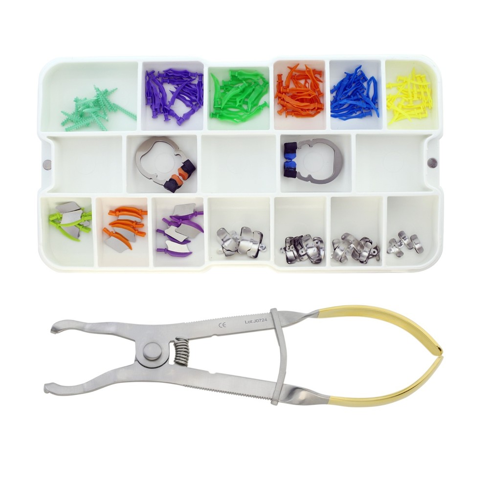 Dental Sectional Matrix System Bands Retaining Rings Wedges Forceps Palodent V3