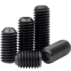 #4-48 Cup Point Socket Set Screws, Alloy Steel w Black Oxide, US / Inch SAE Fine