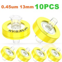 500PCS Nylon Membrane Syringe Filter 13mm/25mm Diameter 0.45μm/0.22μm Pore Size